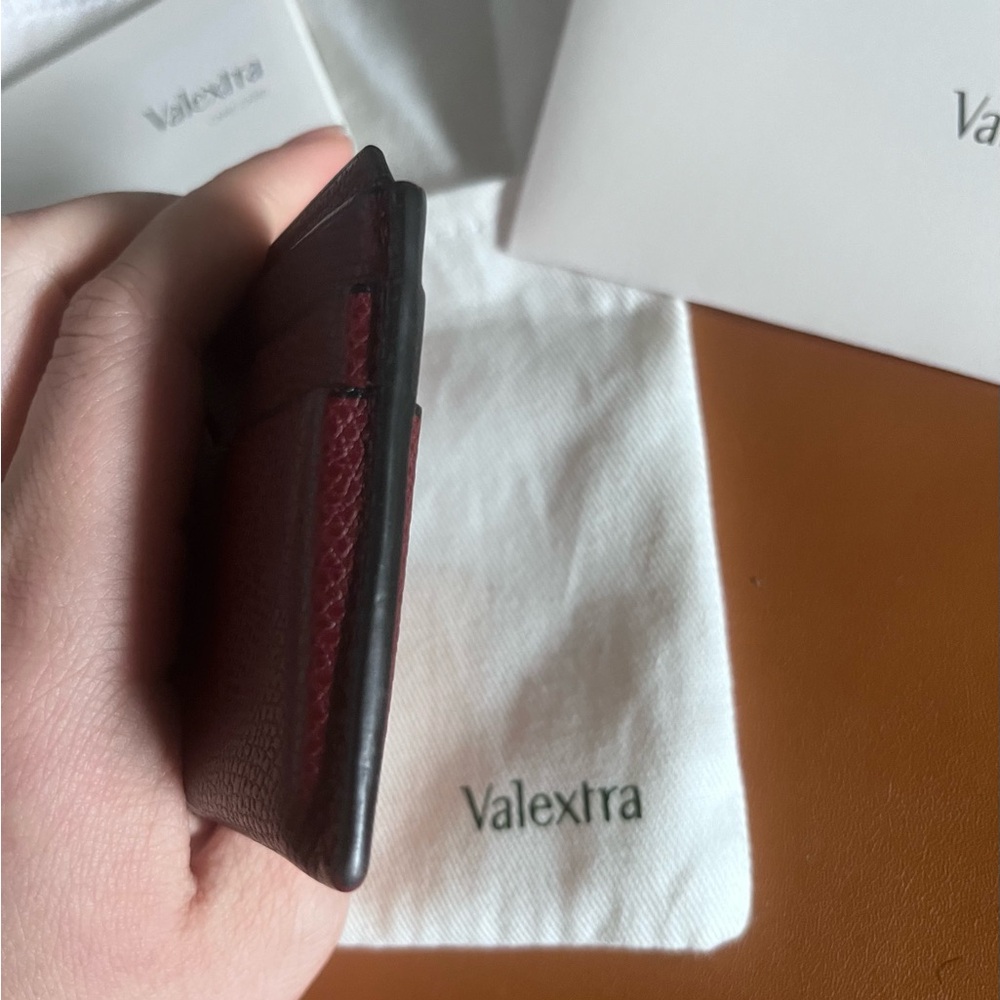 Authentic Valextra Red Leather Card Holder - Picture 6 of 9